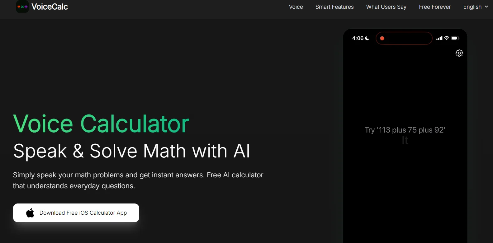 Voice Calculator