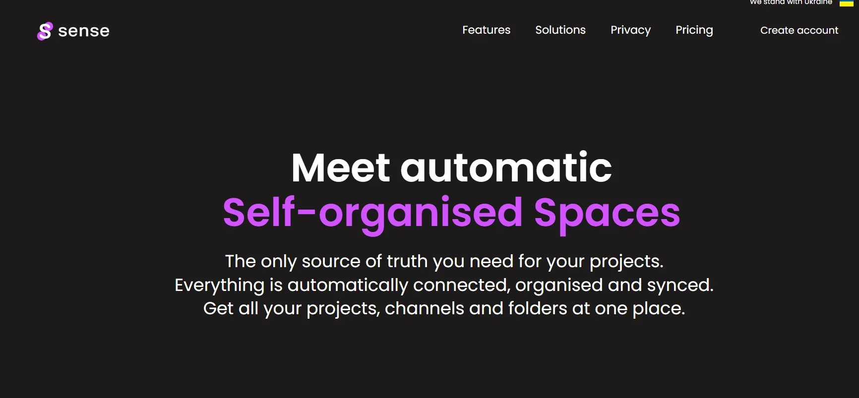 Sense Spaces