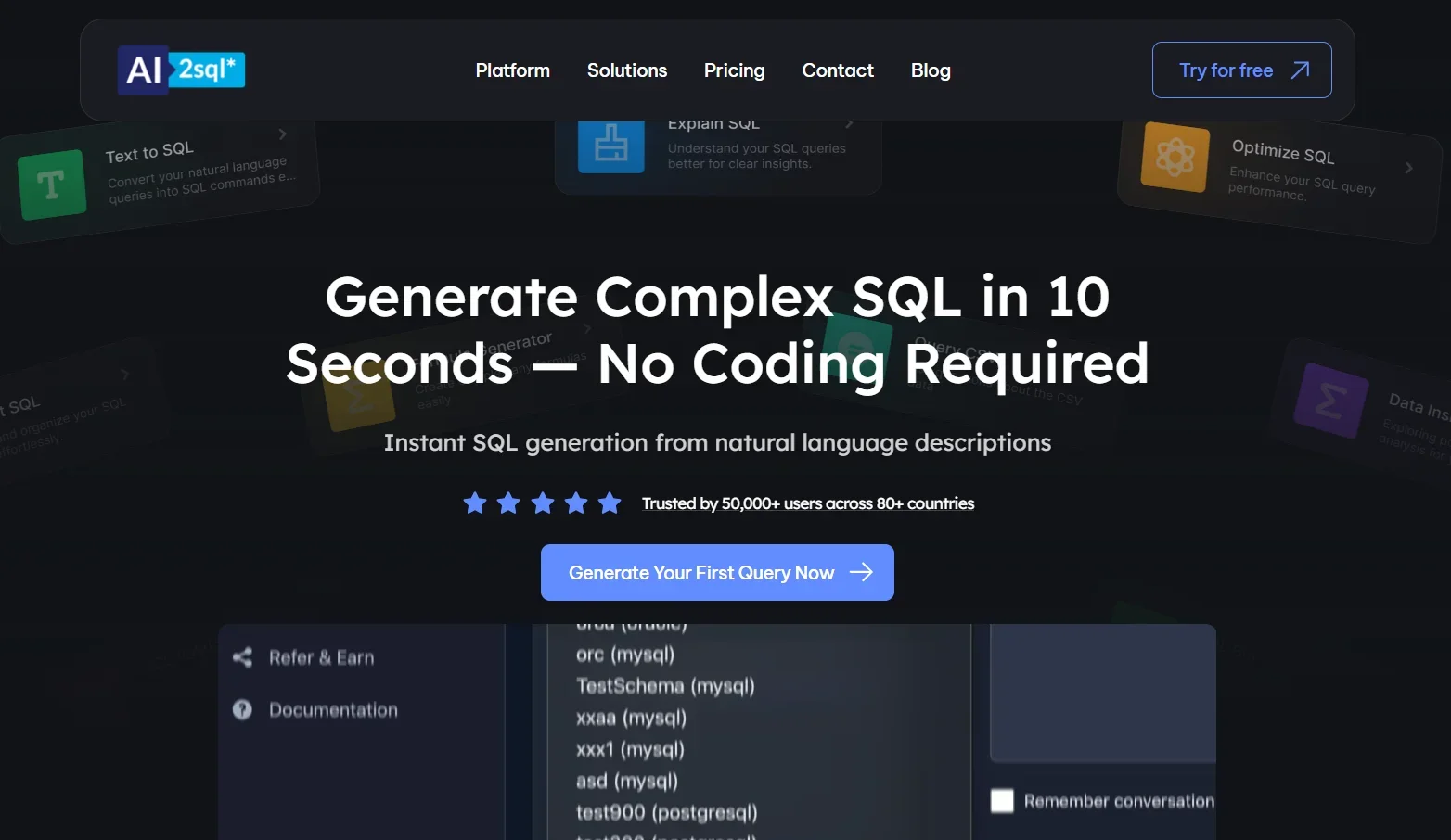 AI 2 SQL