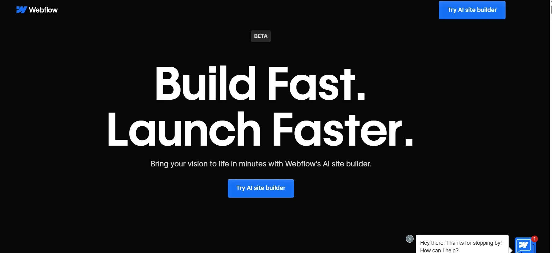 Webflow AI Site Builder