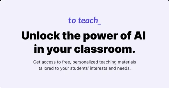 To‑Teach AI