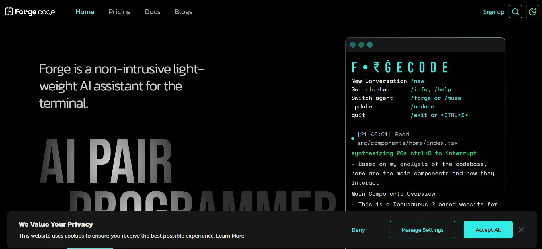 Forge Code: AI Shell