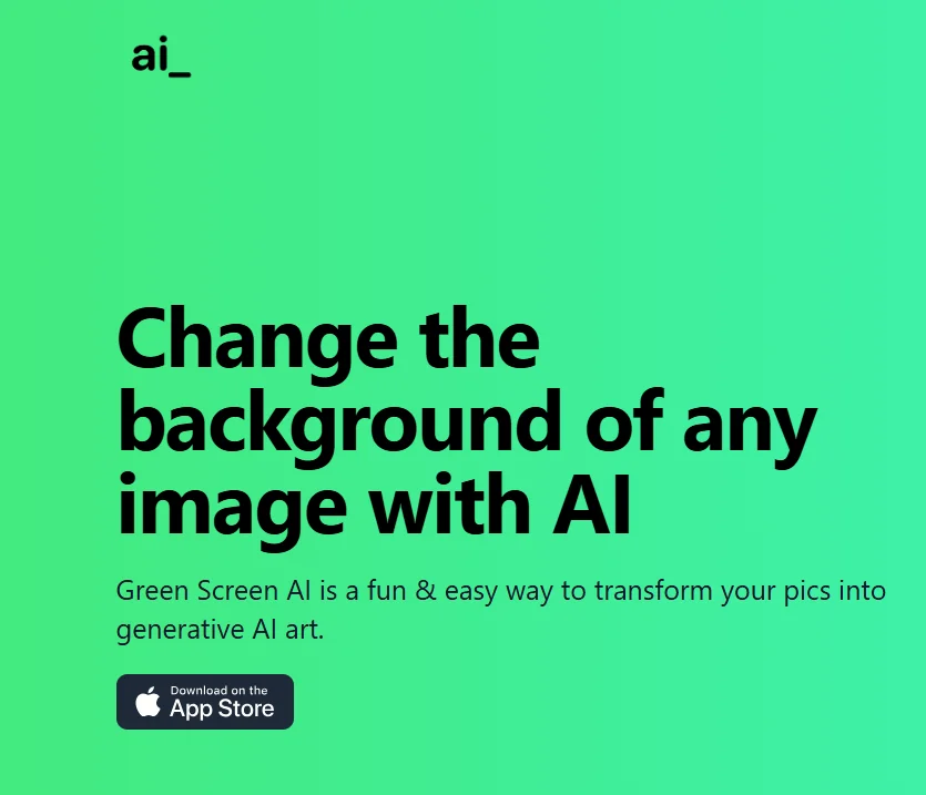 Green Screen AI
