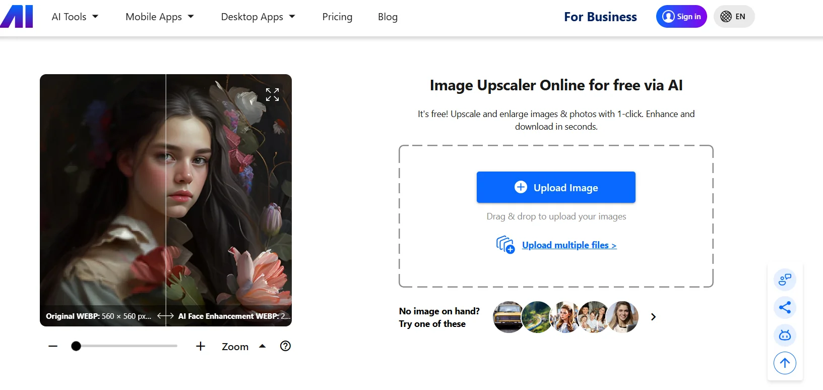 Nero AI Image Upscaler