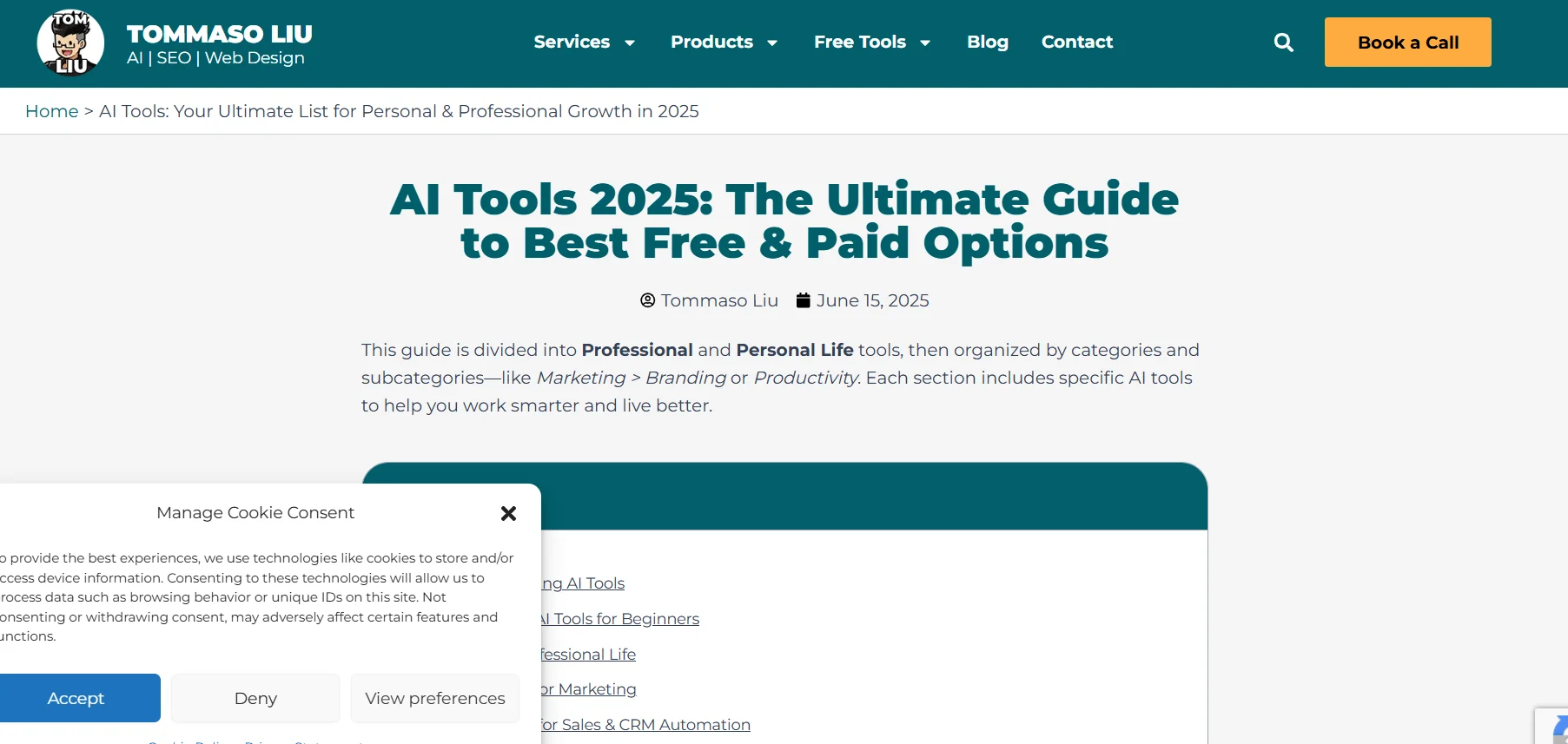 TommasoLiu AI Tools Directory