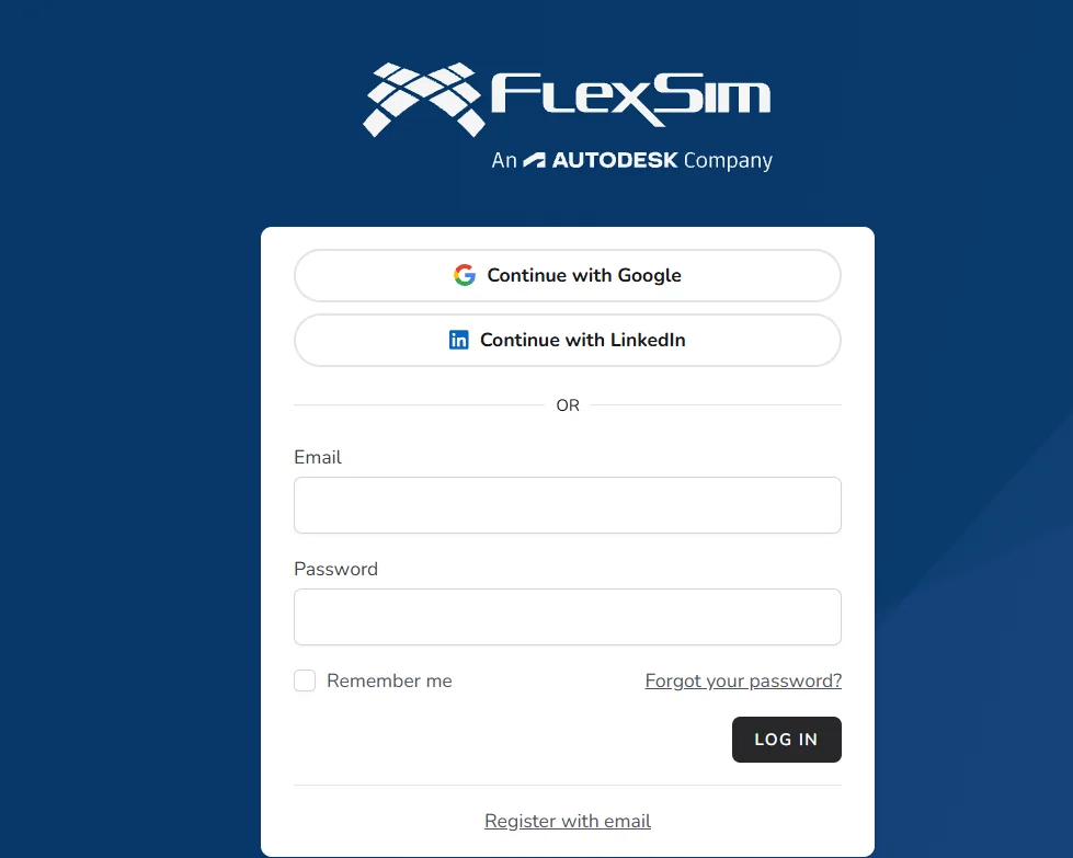 FlexSim Account Portal