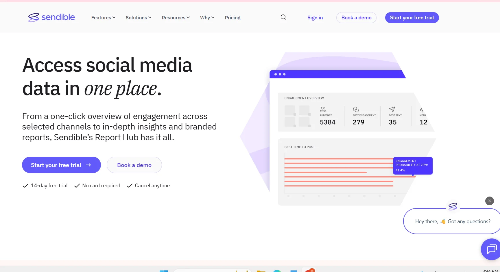 Sendible Social Media Analytics 
