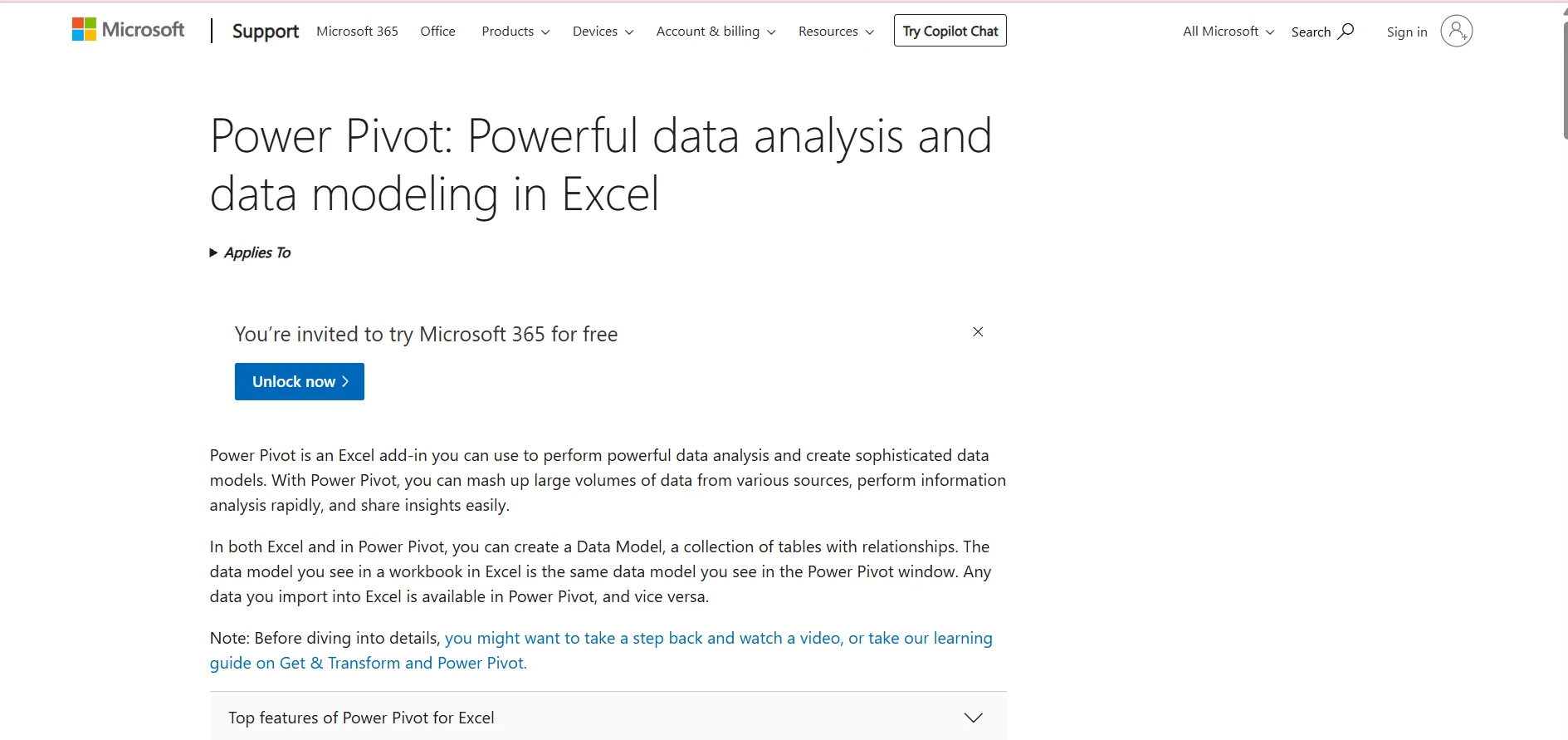 Power Pivot