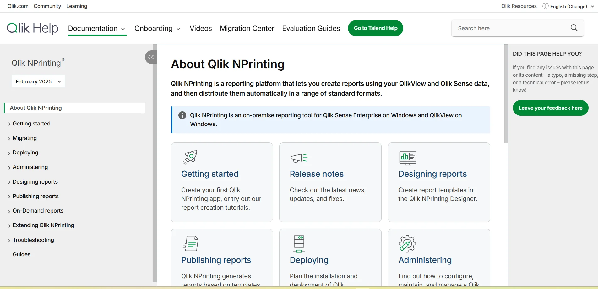 Qlik NPrinting