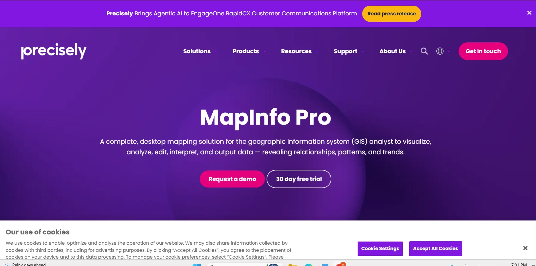 Precisely MapInfo Pro