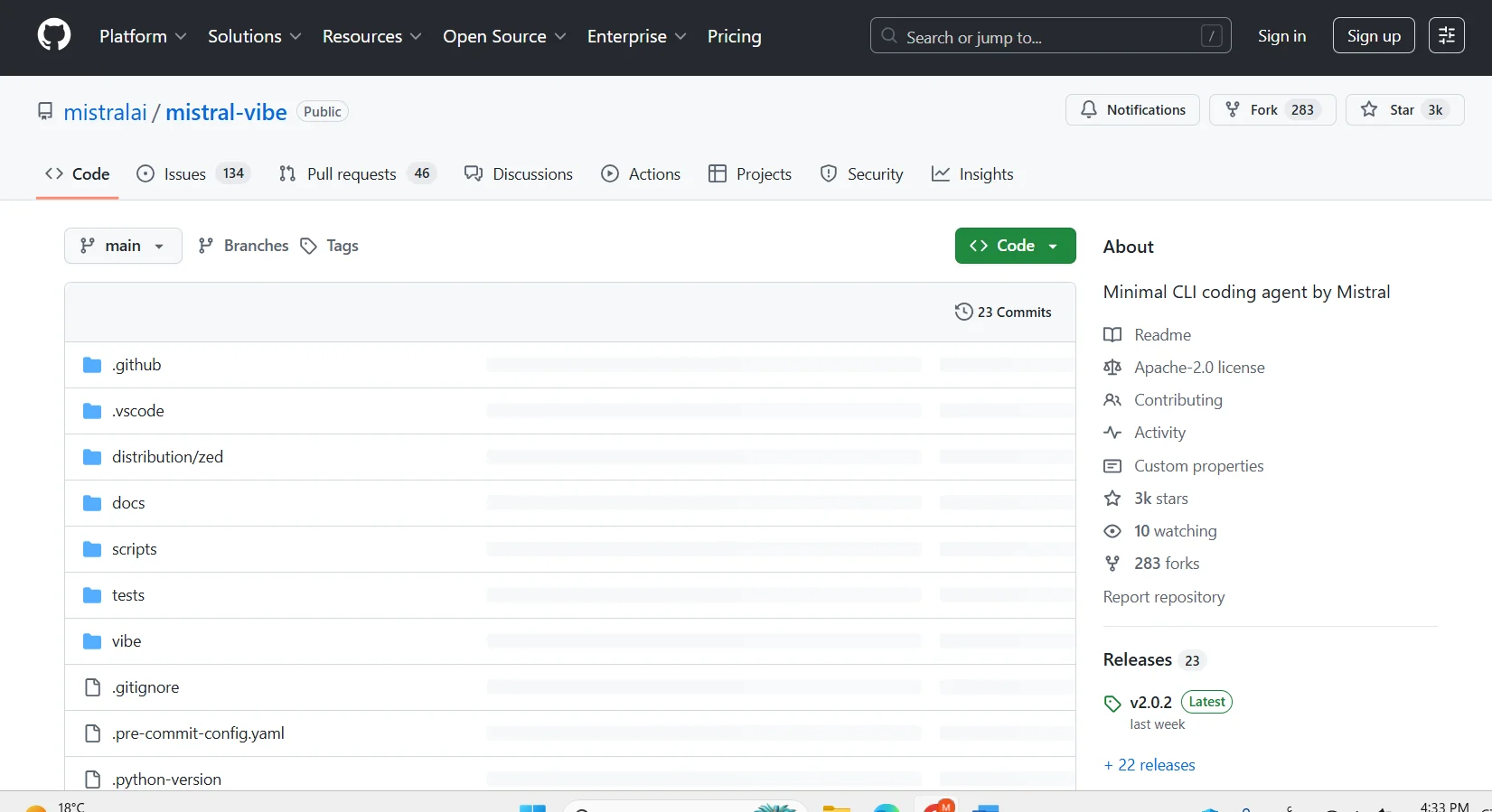Mistral Vibe CLI