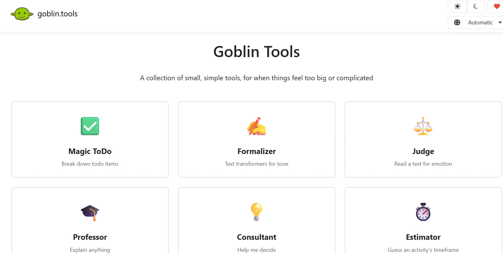 Goblin Tools