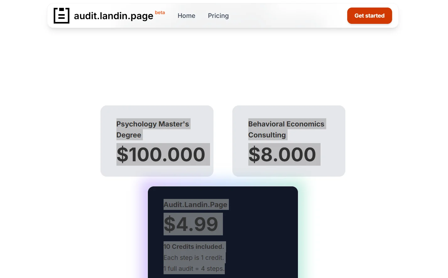 Landing Page 