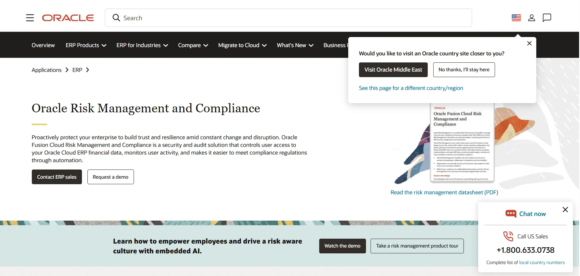 Oracle Risk Management and Compliance