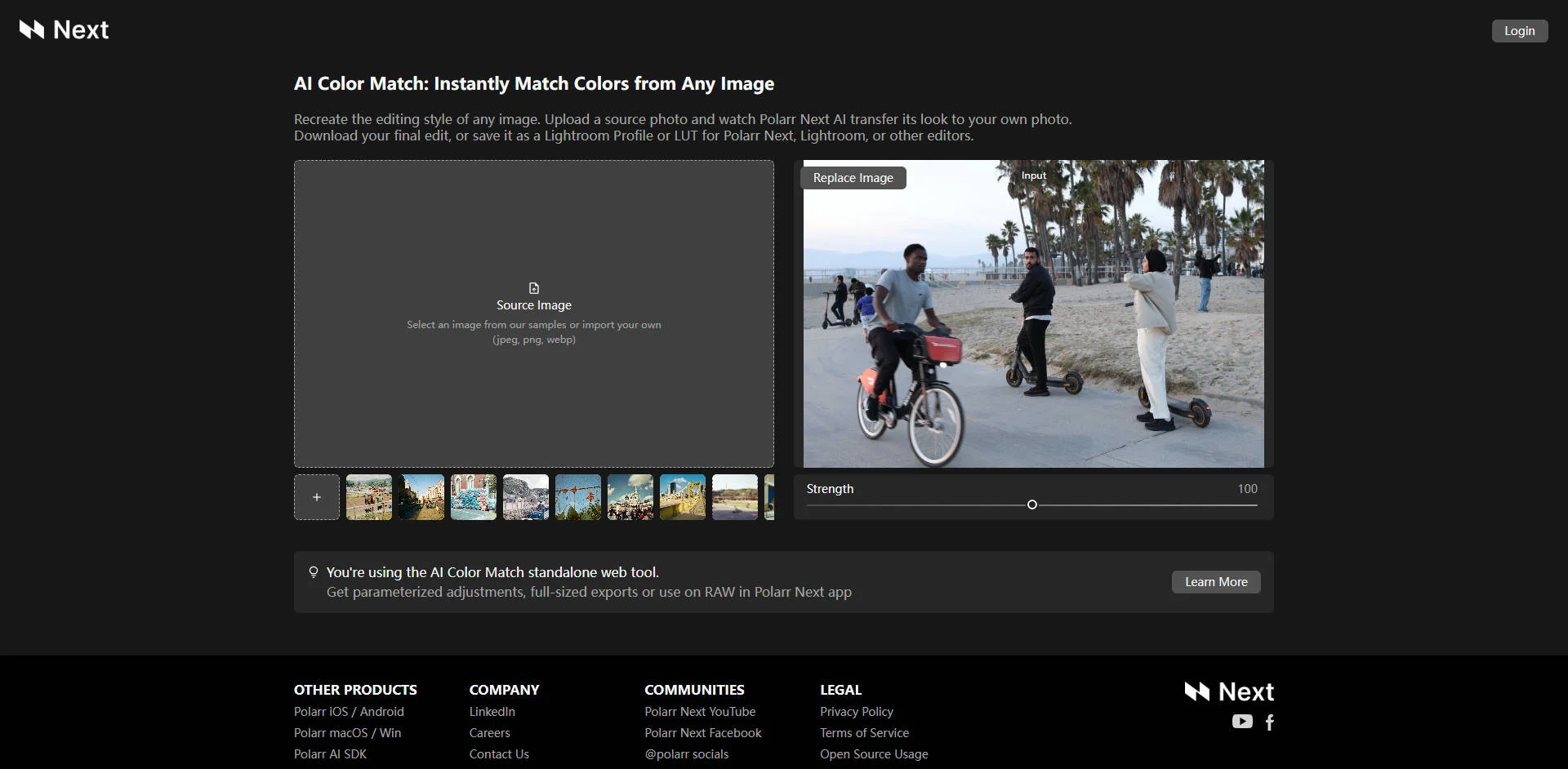 Polarr AI Color Match